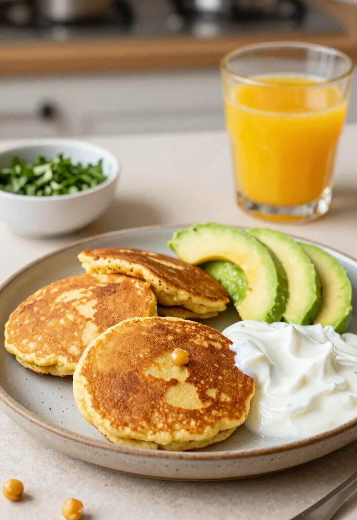 16 Mediterranean Diet Breakfast Ideas for Busy Mornings - 4. Chickpea Flour Pancakes 1