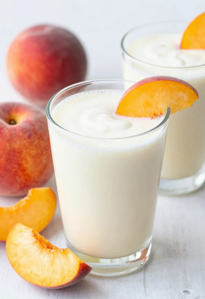 16 Mediterranean Diet Breakfast Recipes for Beginners - 16. Ripe Peach and Yogurt Smoothie 1