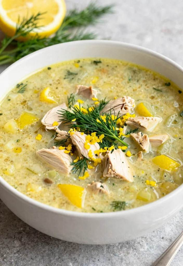 16 Mediterranean Diet Crock Pot Soup Recipes - 4. Greek Lemon Chicken Soup 1