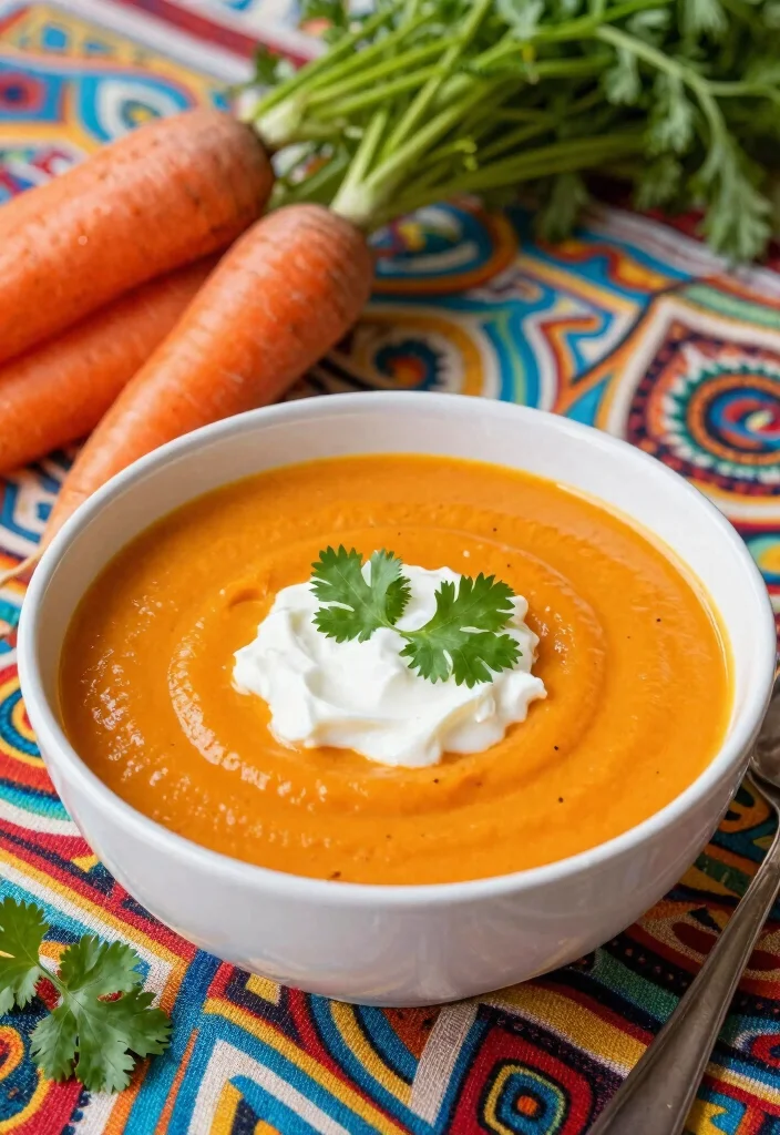 16 Mediterranean Diet Crock Pot Soup Recipes - 7. Spicy Moroccan Carrot Soup 1