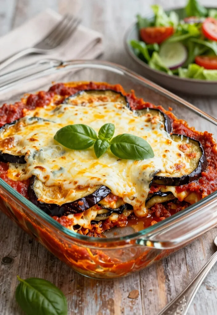 16 Mediterranean Diet Meal Plan Recipes for Beginners - 14. Baked Eggplant Parmesan 1