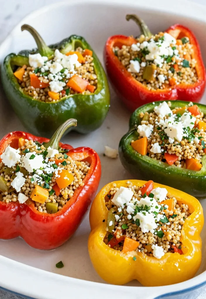 16 Mediterranean Diet Meal Plan Recipes for Beginners - 5. Mediterranean Stuffed Peppers 1