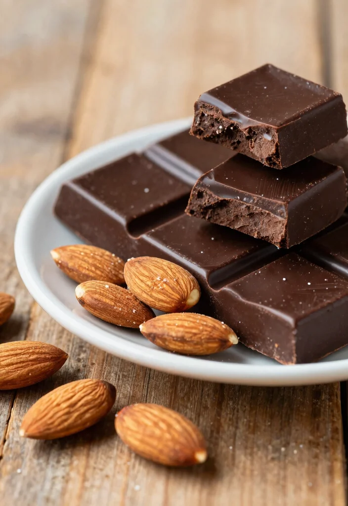 16 Mediterranean Diet Snacks for On-the-Go - 7. Dark Chocolate and Almonds 1