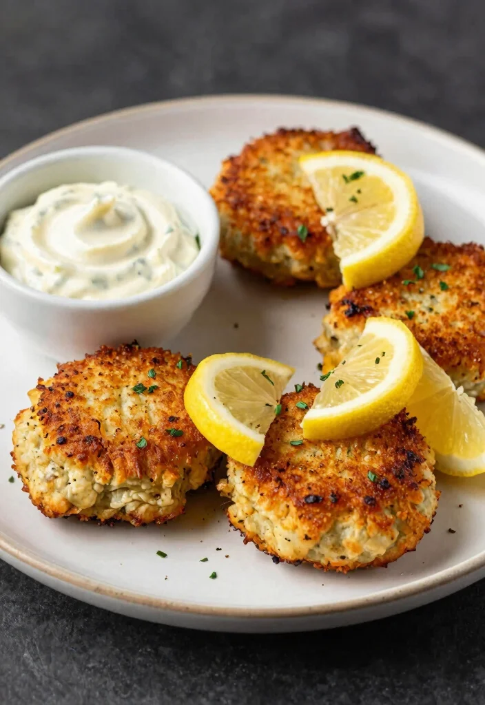 16 Mediterranean Fish Dishes That Are Light and Flavorful - 12. Crab Cakes with Lemon Aioli 1