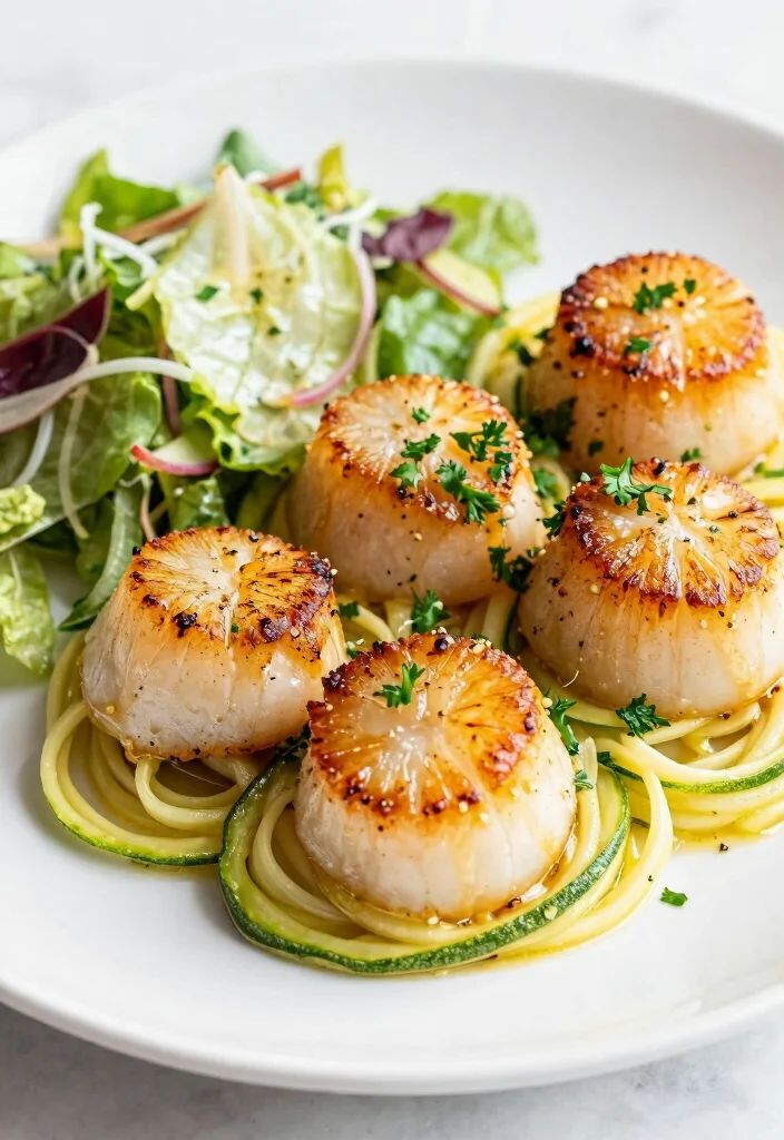 16 Mediterranean Fish Dishes That Are Light and Flavorful - 14. Garlic Butter Scallops 1