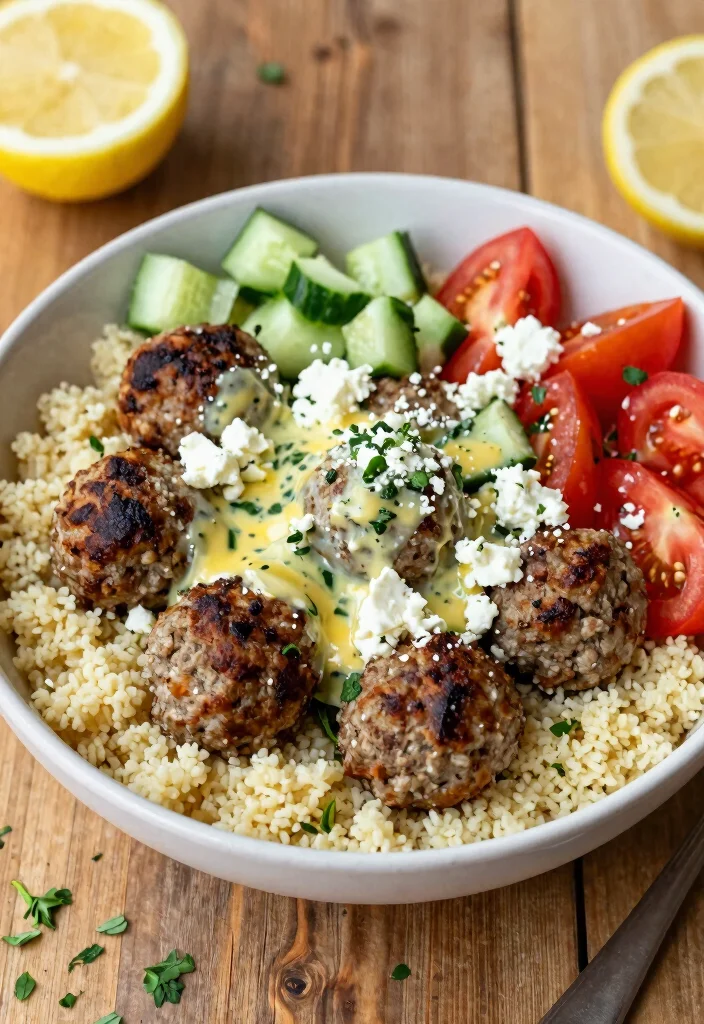 16 Mediterranean Meatball Bowl Recipes Everyone Loves - 1. Classic Greek Meatball Bowl 1