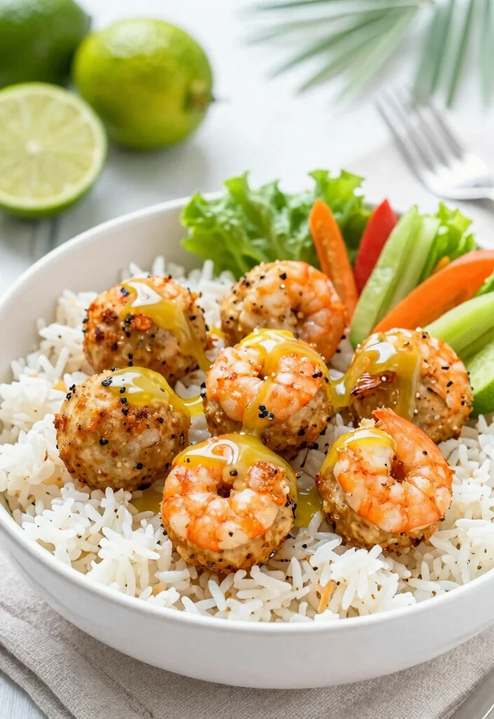 16 Mediterranean Meatball Bowl Recipes Everyone Loves - 16. Shrimp Meatball Bowl 1