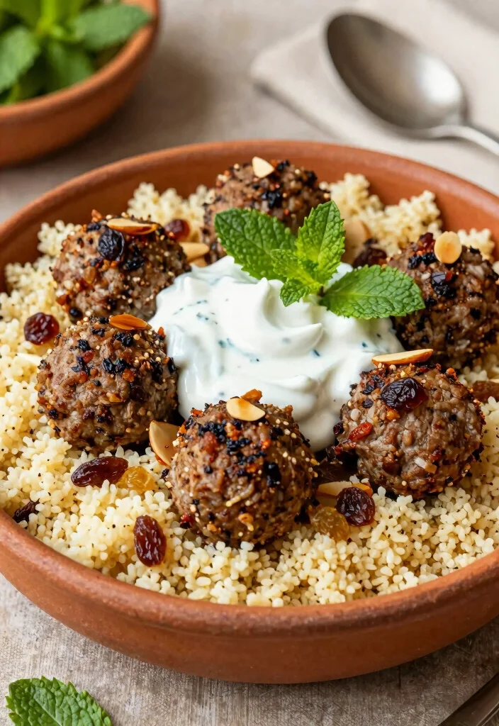 16 Mediterranean Meatball Bowl Recipes Everyone Loves - 4. Moroccan-Inspired Meatball Bowl 1
