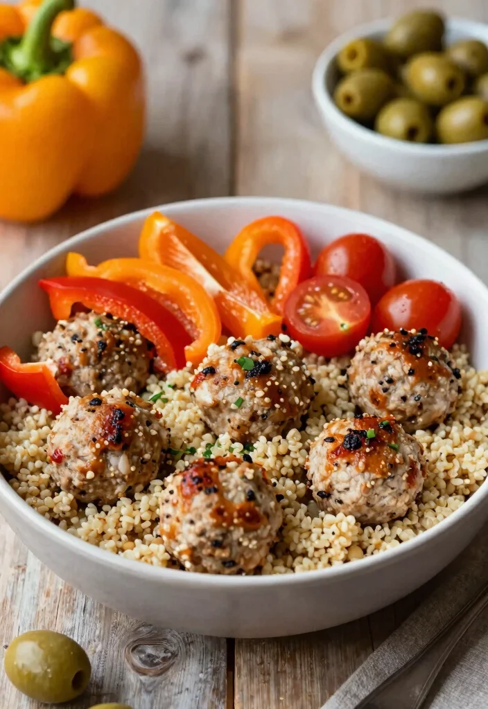 16 Mediterranean Meatball Bowl Recipes Everyone Loves - 5. Mediterranean Quinoa Meatball Bowl 1