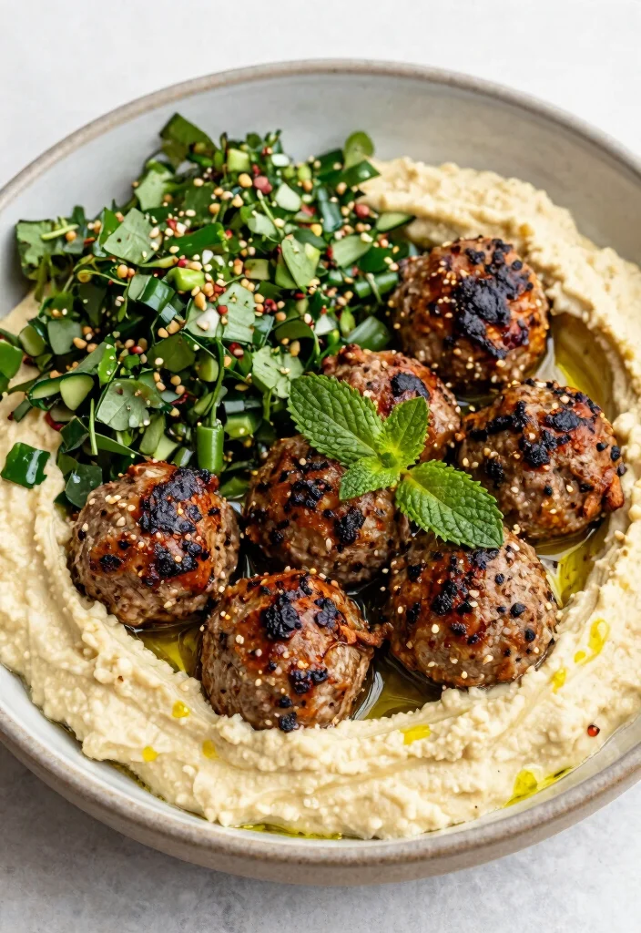 16 Mediterranean Meatball Bowl Recipes Everyone Loves - 8. Mediterranean Lamb Meatball Bowl 1