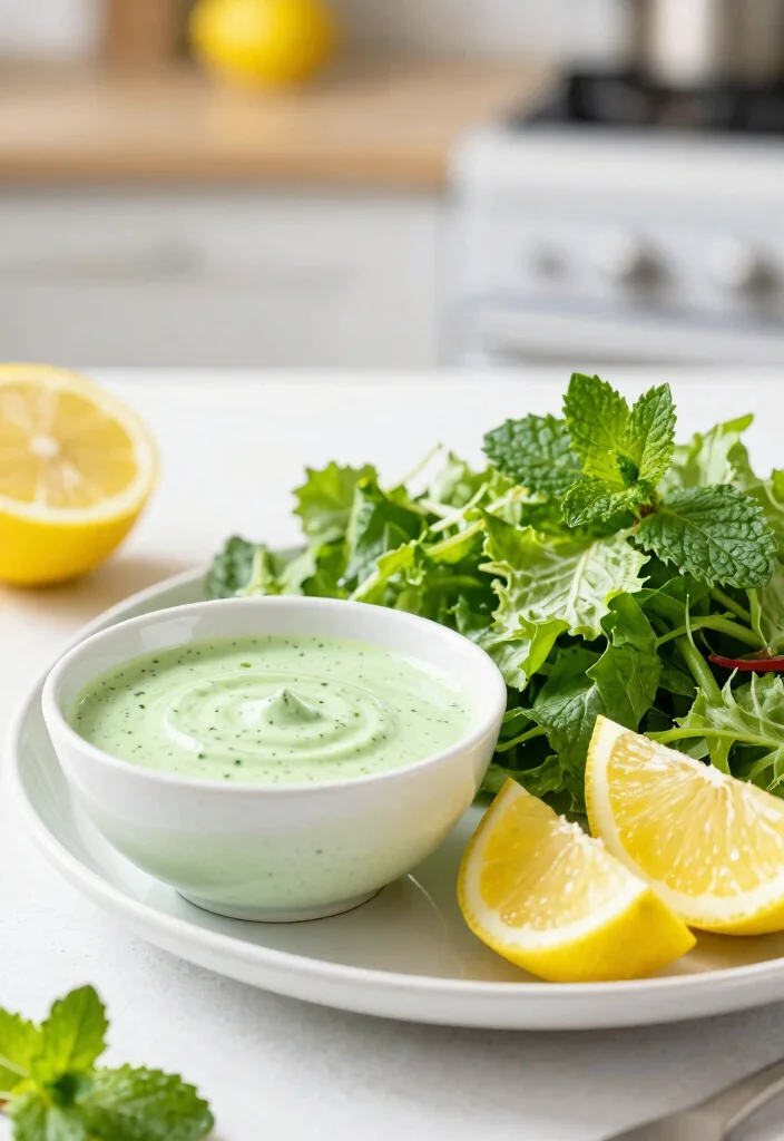 16 Mediterranean Salad Dressing Recipes Made at Home - 7. Mint-Lemon Dressing 1