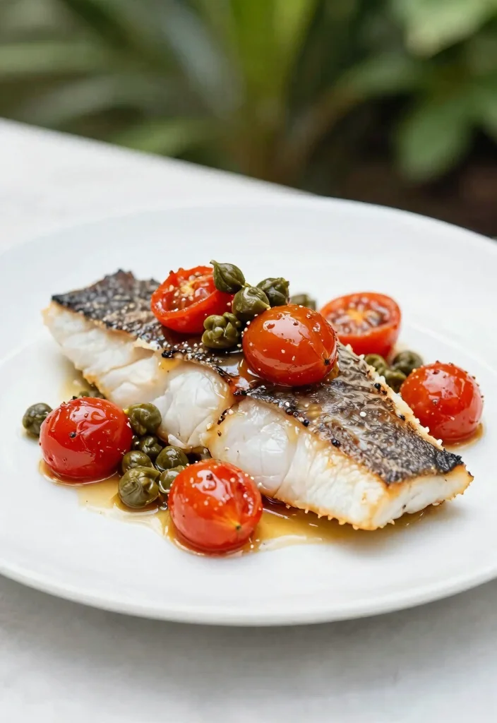 16 Mediterranean Sea Bass Recipes Restaurant-Style - 14. Mediterranean Sea Bass with Capers and Tomatoes 1