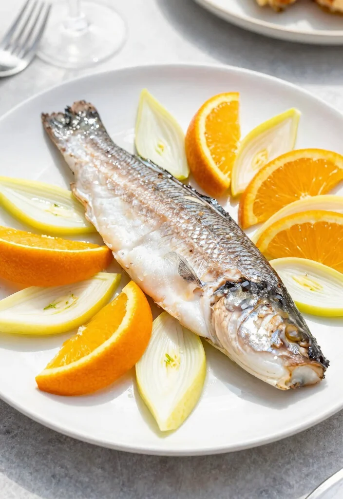 16 Mediterranean Sea Bass Recipes Restaurant-Style - 9. Mediterranean Sea Bass with Fennel and Orange 1