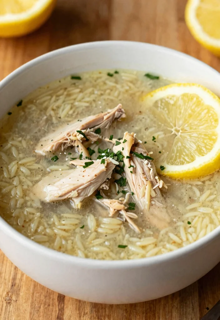 16 Slow Cooker Greek Chicken Mediterranean Diet Recipes - 8. Greek Lemon Chicken Soup 1