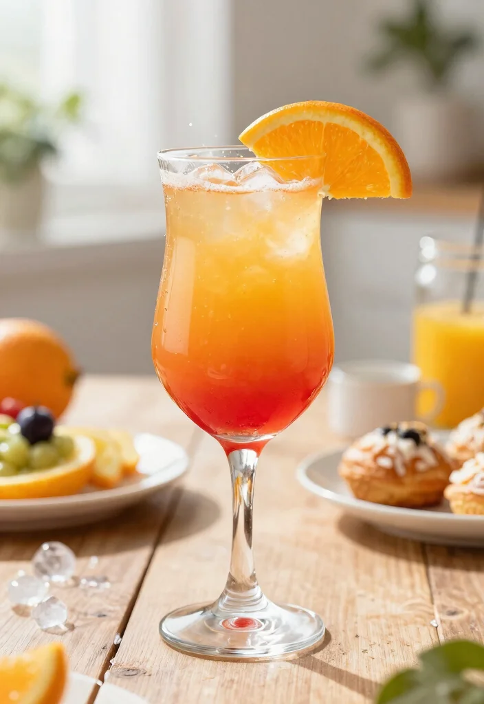 17 Absolut Mandarin Vodka Cocktail Recipes You’ll Love - 1. Absolut Mandarin Sunrise 1