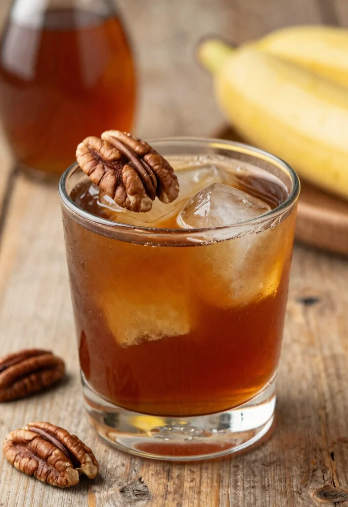 17 Banana Bread Old Fashioned Cocktail Recipes Cozy Style - 11. Maple Pecan Banana Old Fashioned 1