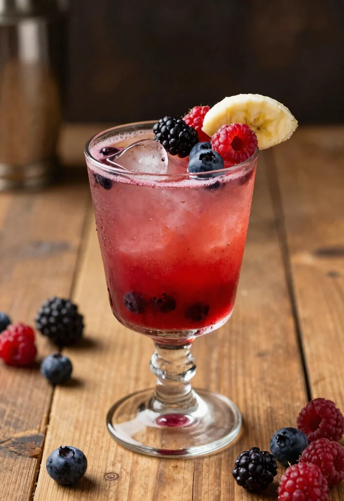 17 Banana Bread Old Fashioned Cocktail Recipes Cozy Style - 13. Berry Banana Old Fashioned 1