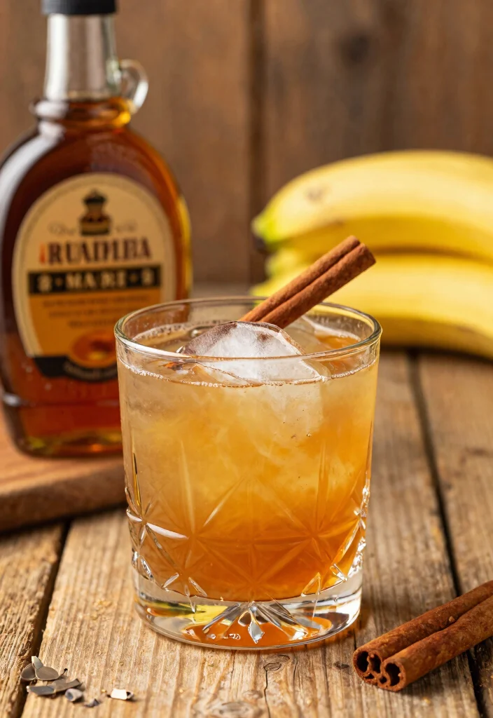 17 Banana Bread Old Fashioned Cocktail Recipes Cozy Style - 3. Banana Bread Old Fashioned with Maple Syrup 1