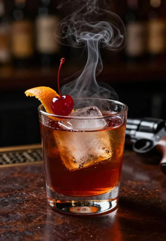 17 Cherry Old Fashioned Cocktail Recipes with Classic Flavor - 2. Smoky Cherry Infused Old Fashioned 1