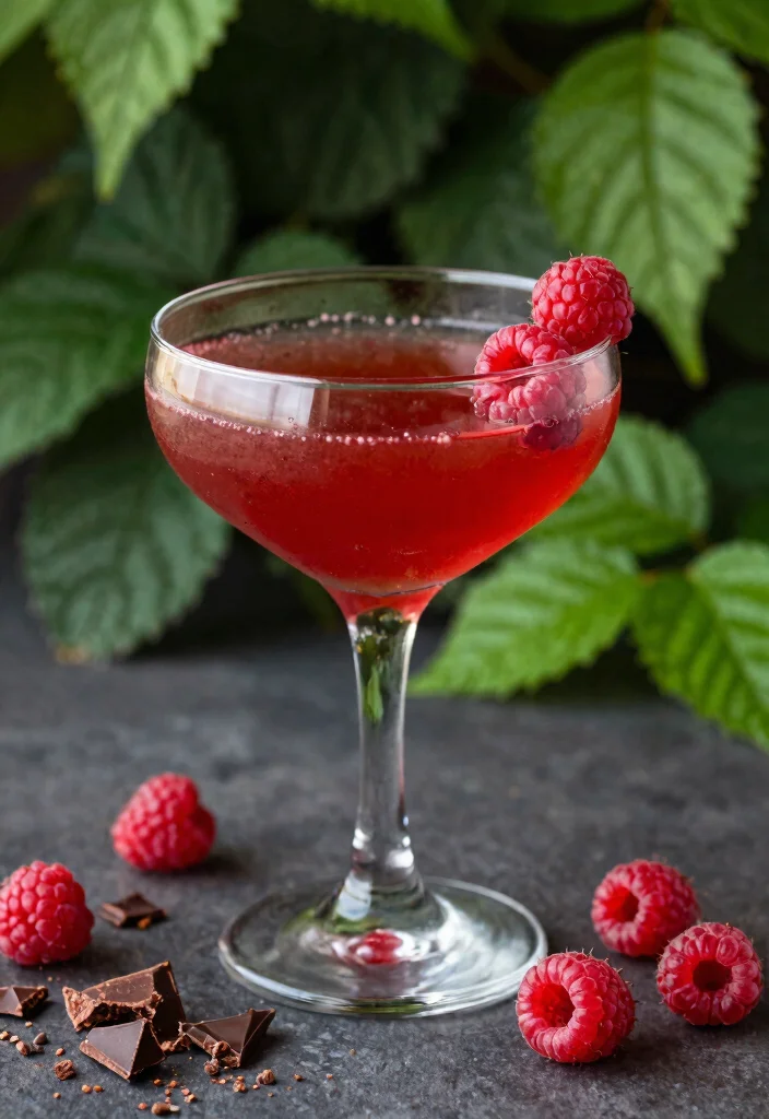 17 Chocolate Old Fashioned Cocktail Recipes for Dessert Fans - 11. Raspberry Chocolate Old Fashioned 1