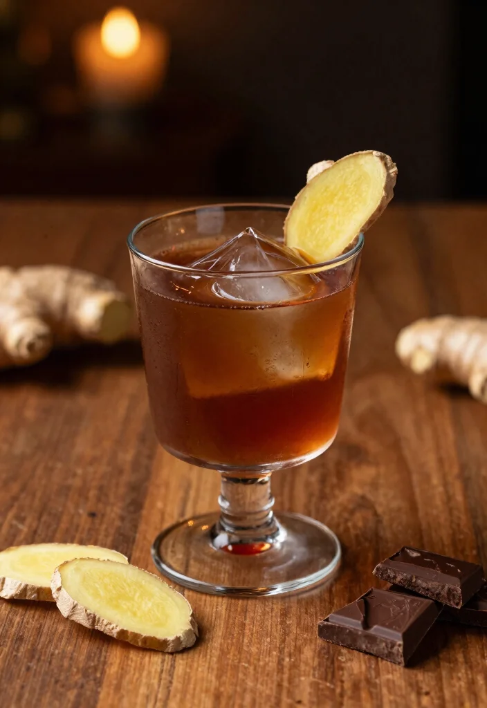17 Chocolate Old Fashioned Cocktail Recipes for Dessert Fans - 13. Ginger Chocolate Old Fashioned 1