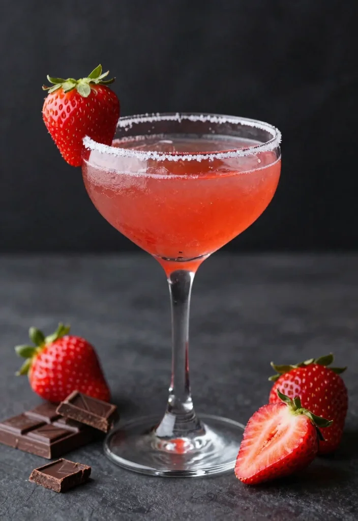 17 Chocolate Old Fashioned Cocktail Recipes for Dessert Fans - 15. Strawberry Chocolate Old Fashioned 1
