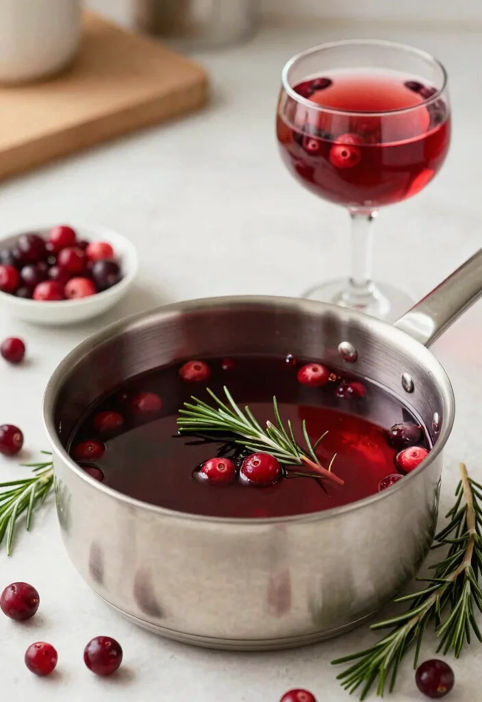 17 Cocktail Simple Syrup Recipes Every Home Bartender Needs - 12. Cranberry Rosemary Syrup 1