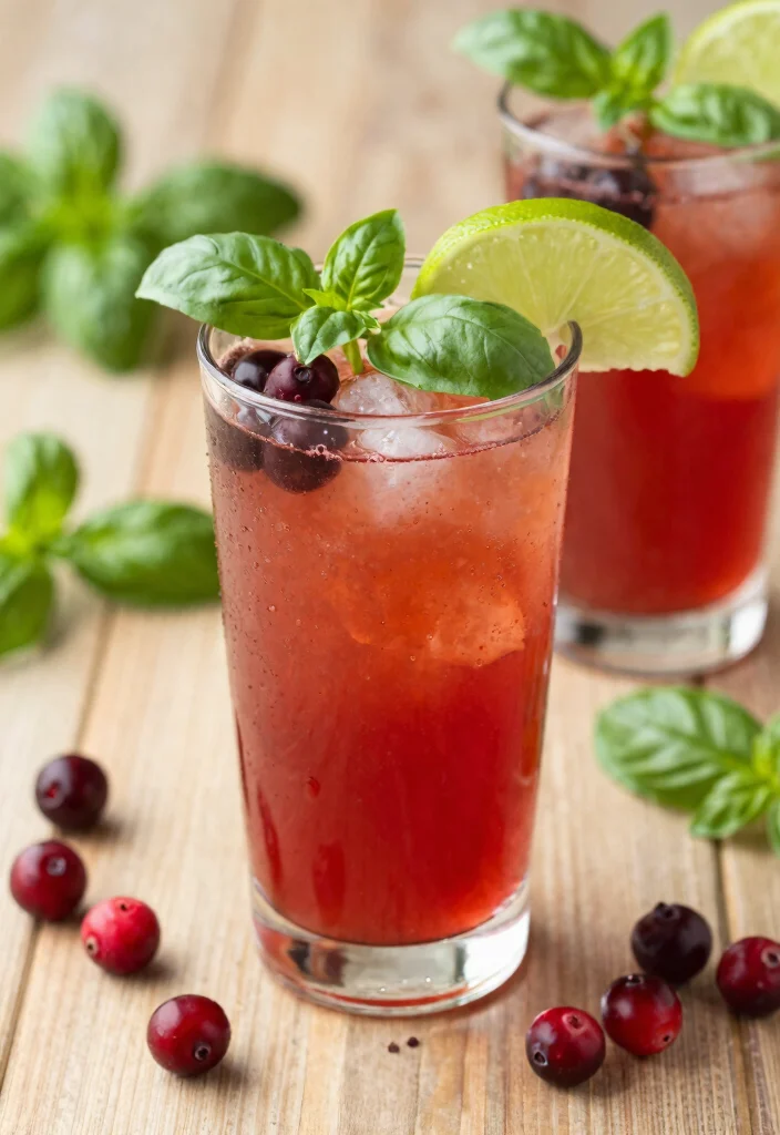 17 Cranberry Paloma Cocktail Tequila Recipes Any Season - 8. Cranberry Basil Paloma 1