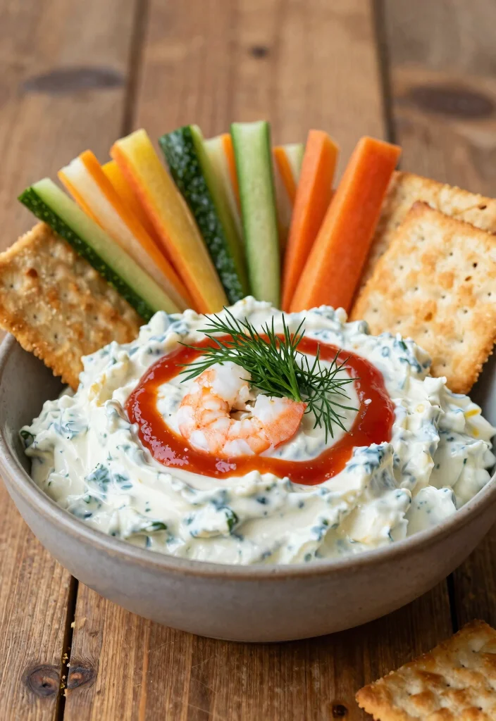 17 Cream Cheese Shrimp Dip Cocktail Sauce Appetizer Recipes - 1. Classic Cream Cheese Shrimp Dip 1