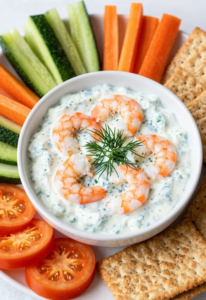 17 Cream Cheese Shrimp Dip Cocktail Sauce Appetizer Recipes - 7. Creamy Greek Yogurt Shrimp Dip 1
