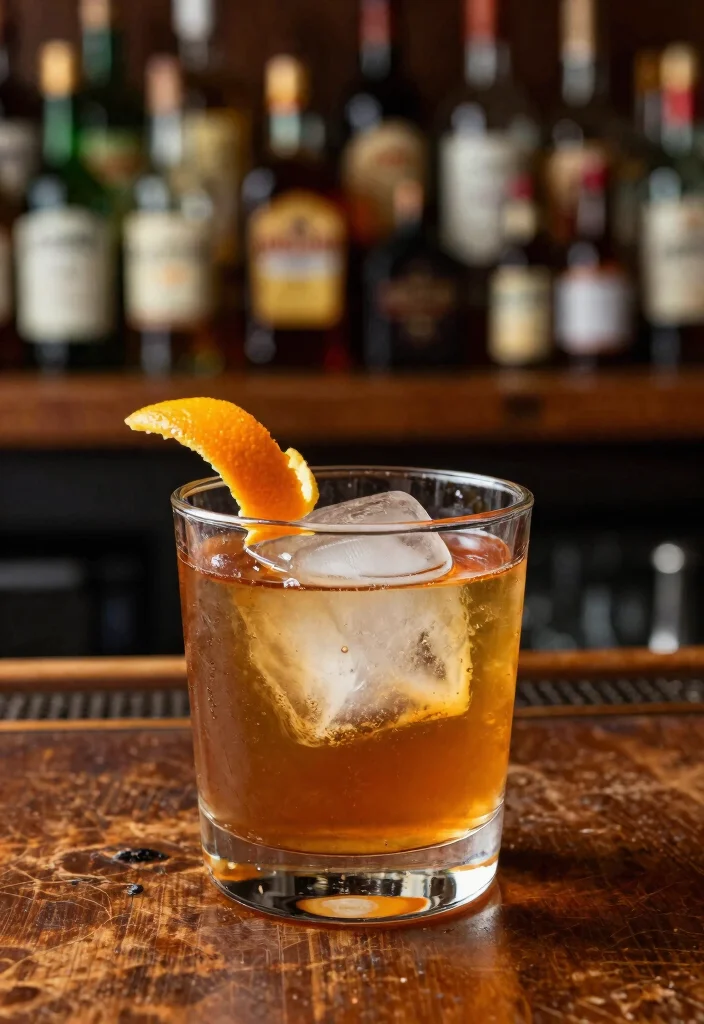 17 Crown Peach Cocktail Recipes Sweet & Smooth - 11. Crown Peach Old Fashioned 1