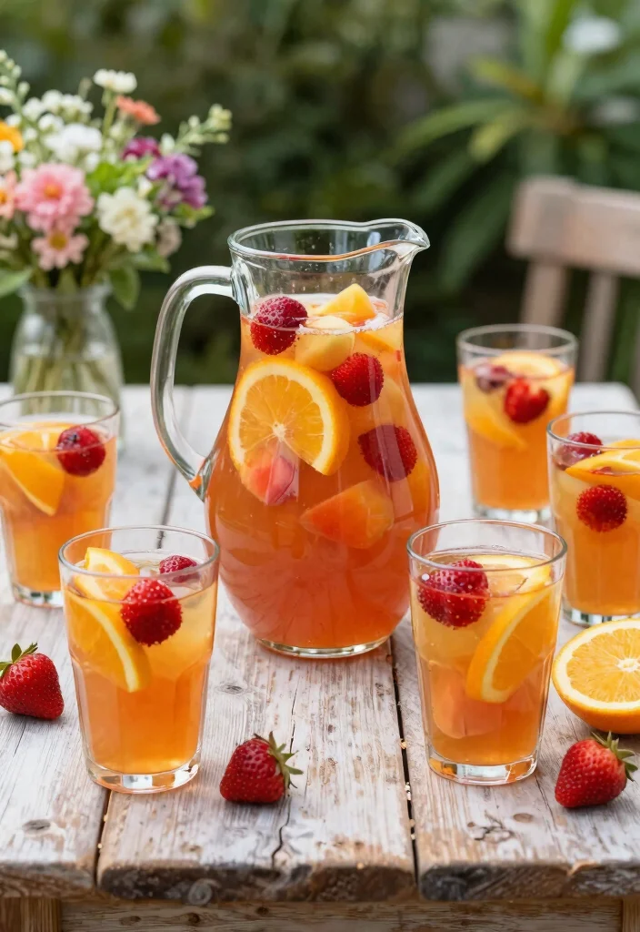 17 Crown Peach Cocktail Recipes Sweet & Smooth - 6. Crown Peach Sangria 1