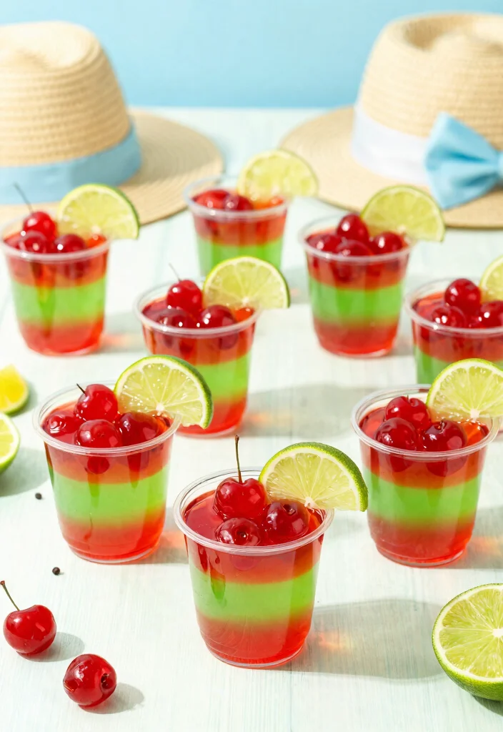 17 Easy Fruit Cocktail Jello Recipes for Parties & Holidays - 11. Cherry Limeade Jello 1