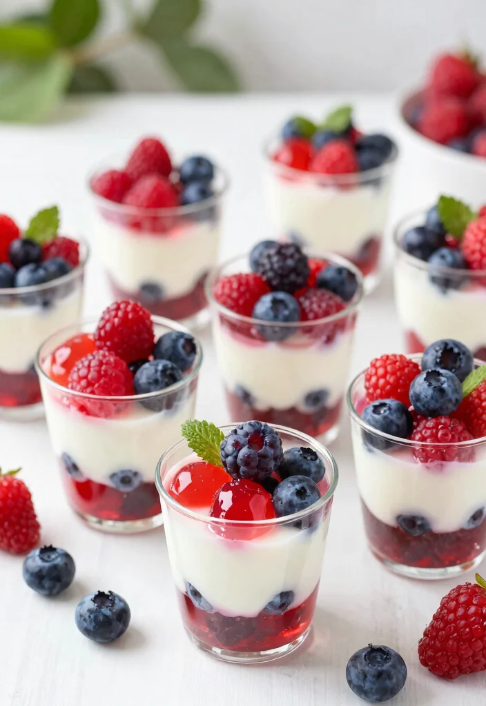 17 Easy Fruit Cocktail Jello Recipes for Parties & Holidays - 15. Berry Yogurt Jello 1