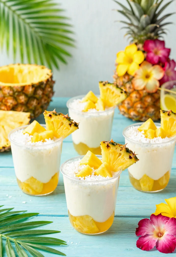 17 Easy Fruit Cocktail Jello Recipes for Parties & Holidays - 16. Pina Colada Jello 1