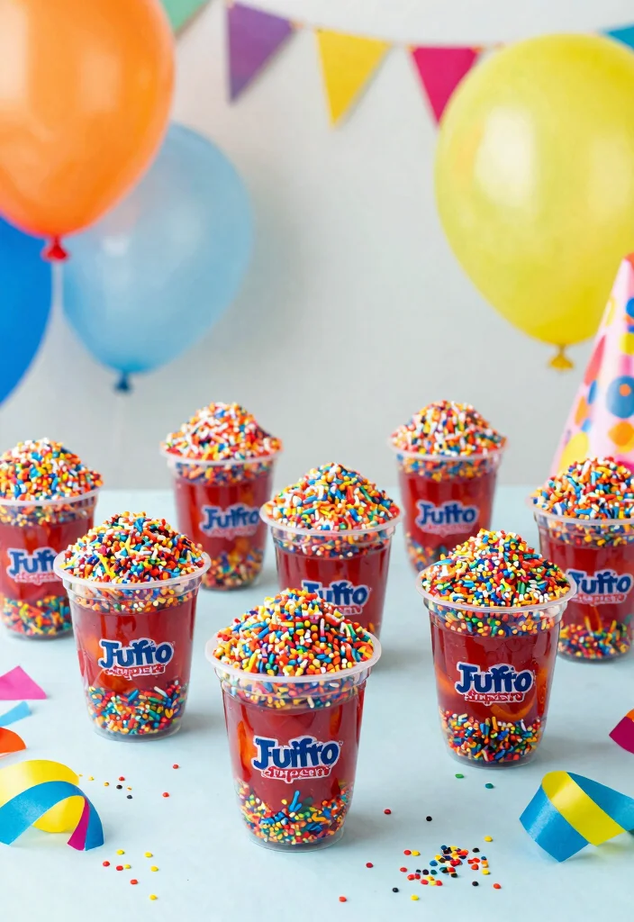 17 Easy Fruit Cocktail Jello Recipes for Parties & Holidays - 17. Funfetti Jello Surprise 1