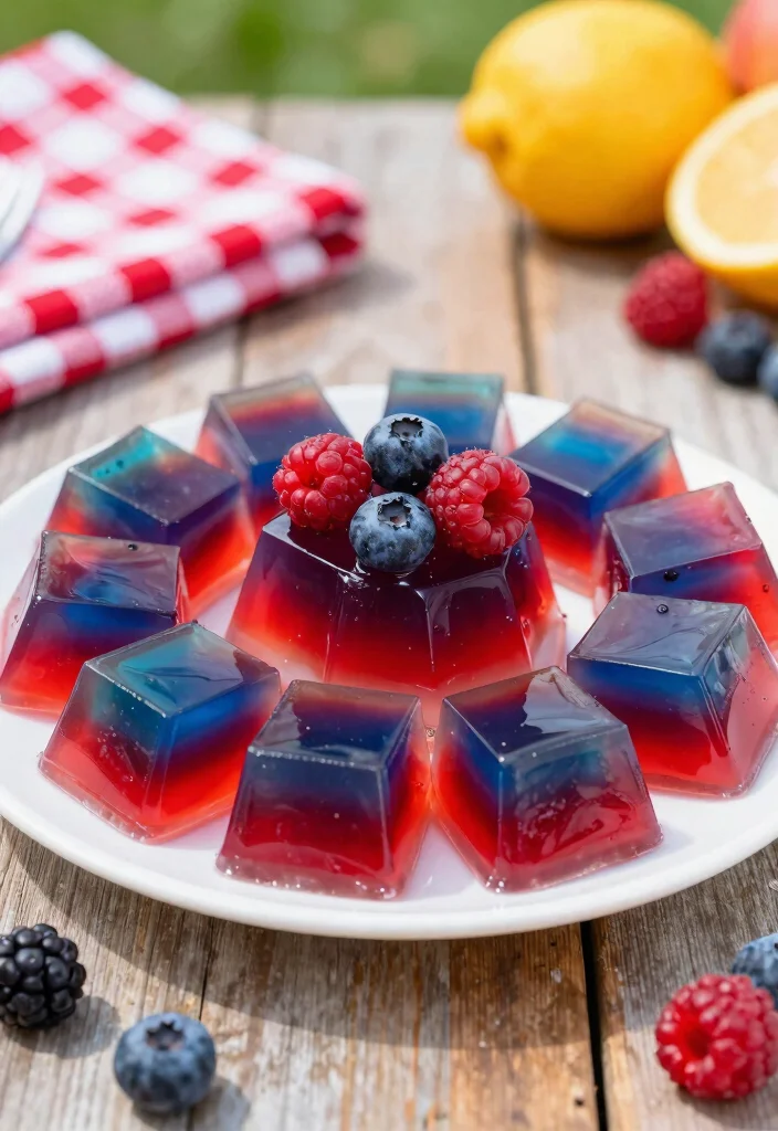 17 Easy Fruit Cocktail Jello Recipes for Parties & Holidays - 3. Berry Blast Jello Squares 1