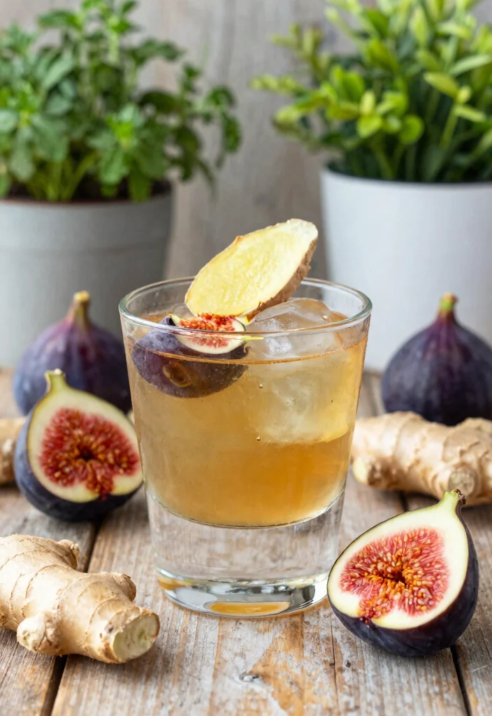 17 Fig Old Fashioned Cocktail Recipes Rich & Elegant - 4. Fig and Ginger Old Fashioned 1