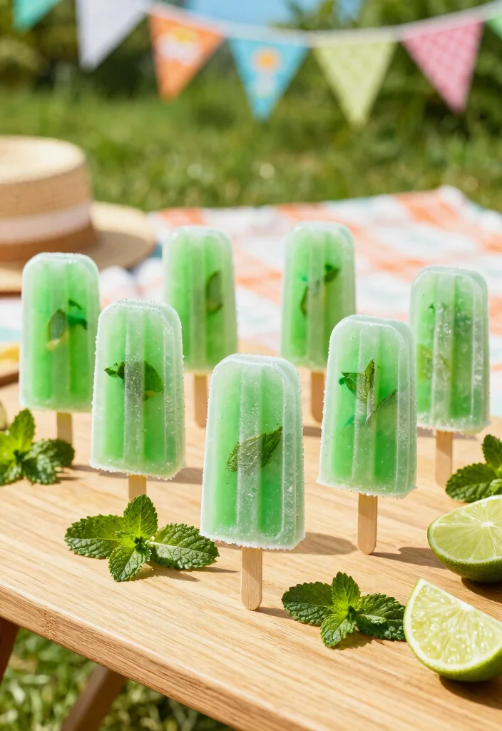 17 Freezer Door Cocktail Recipes for Make-Ahead Drinks - 13. Minty Mojito Pops 1