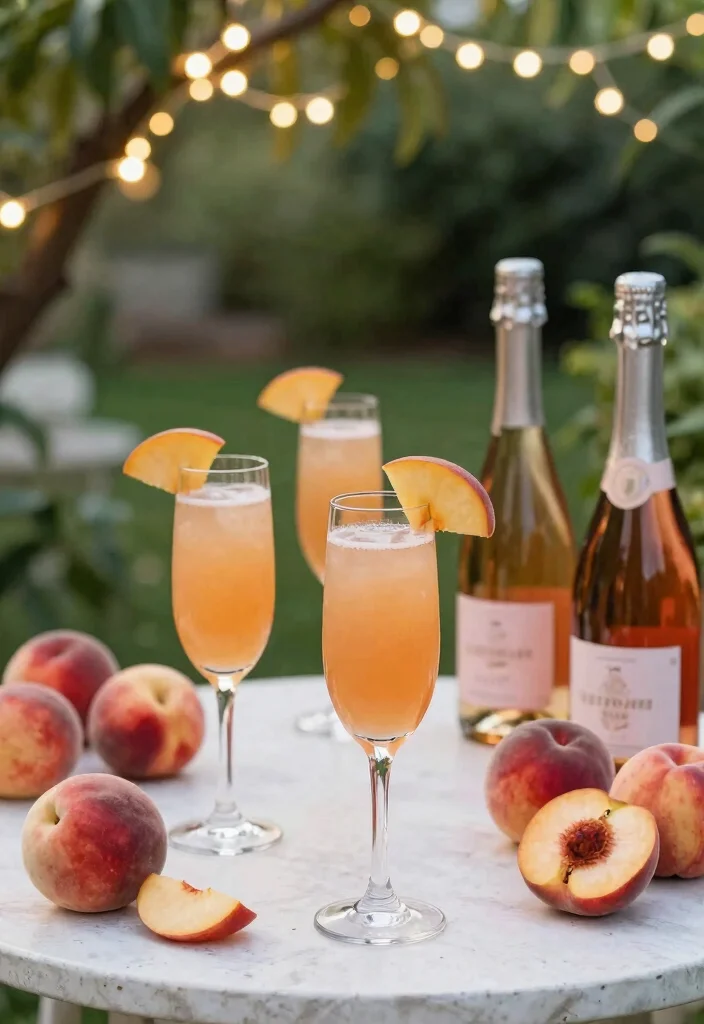 17 Freezer Door Cocktail Recipes for Make-Ahead Drinks - 4. Peach Bellini Bliss 1