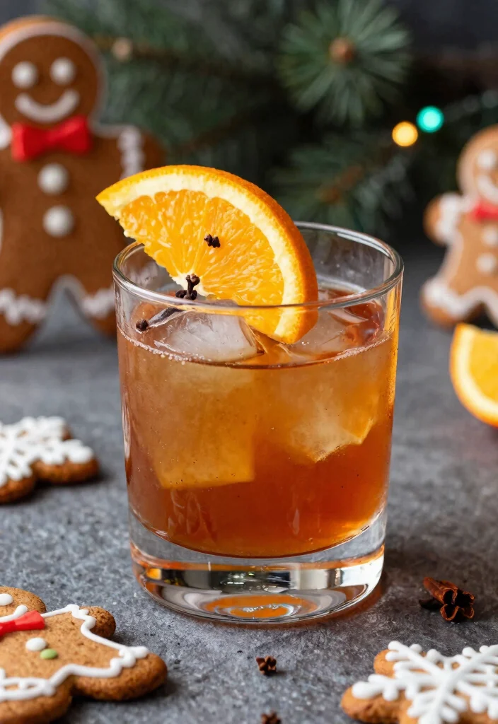17 Gingerbread Old Fashioned Cocktail Recipes for Holidays - 14. Gingerbread Old Fashioned with Orange and Clove 1