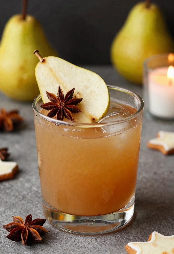 17 Gingerbread Old Fashioned Cocktail Recipes for Holidays - 3. Spiced Pear Gingerbread Old Fashioned 1