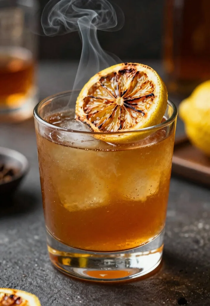 17 Old Fashioned Bourbon Cocktail Recipes with a Modern Twist - 14. Charred Lemon Old Fashioned 1