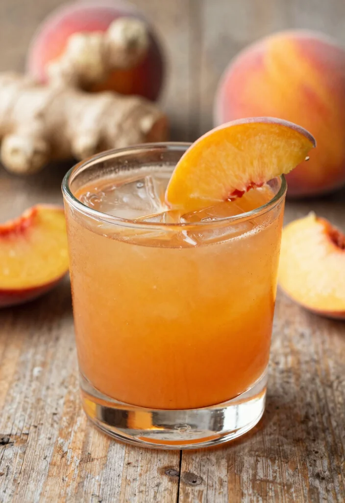 17 Old Fashioned Bourbon Cocktail Recipes with a Modern Twist - 3. Ginger Peach Old Fashioned 1