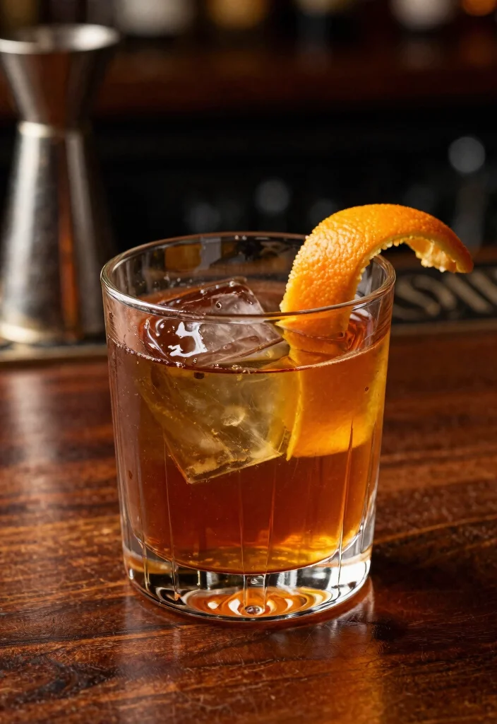 17 Old Fashioned Cocktail Drawing Ideas for Inspiration - 1. The Classic Old Fashioned Glass 1