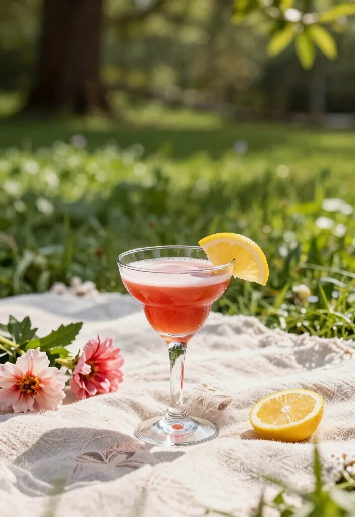 17 Old Fashioned Cocktail Drawing Ideas for Inspiration - 13. Cocktail Exploration in Nature 1