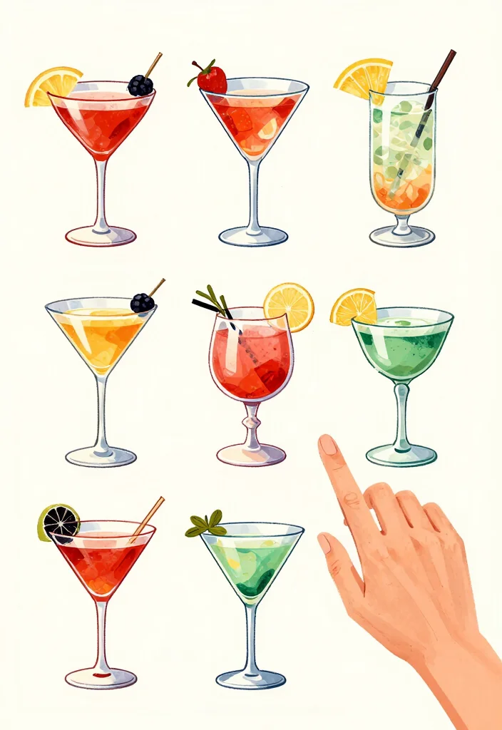 17 Old Fashioned Cocktail Drawing Ideas for Inspiration - 17. The Future of Cocktail Art 1