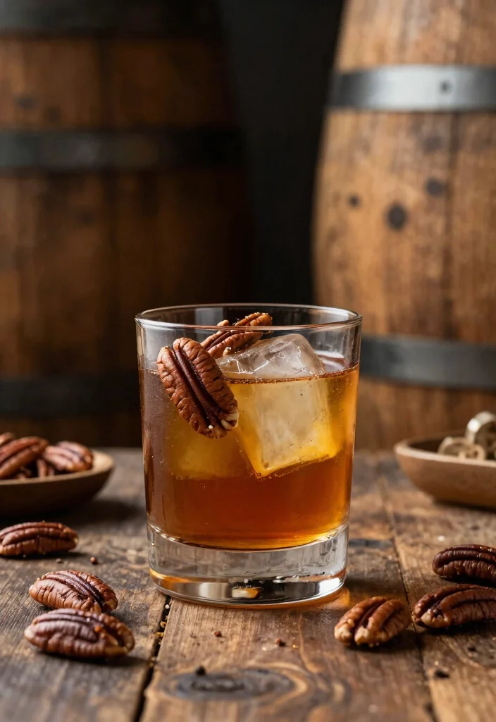 17 Pecan Old Fashioned Cocktail Recipes with Nutty Depth - 8. Bourbon Barrel-Aged Pecan Old Fashioned 1