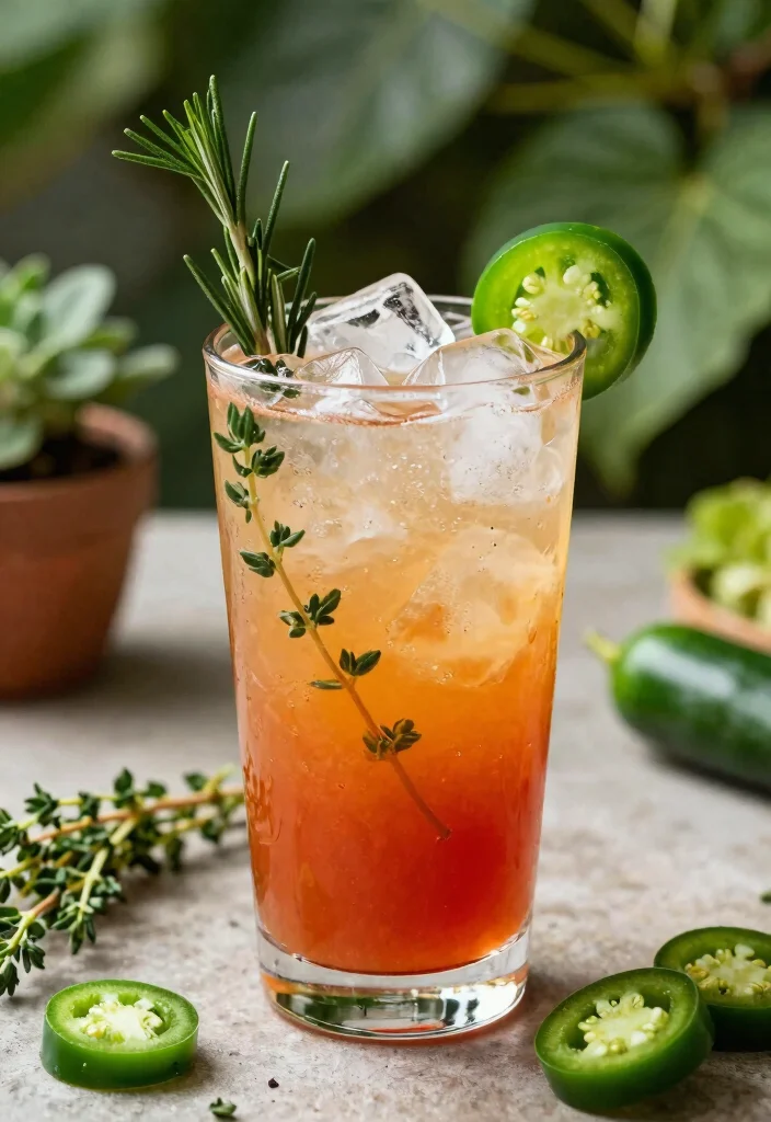 17 Spicy Paloma Cocktail Recipes with a Bold Kick - 15. Spicy Herbal Paloma 1