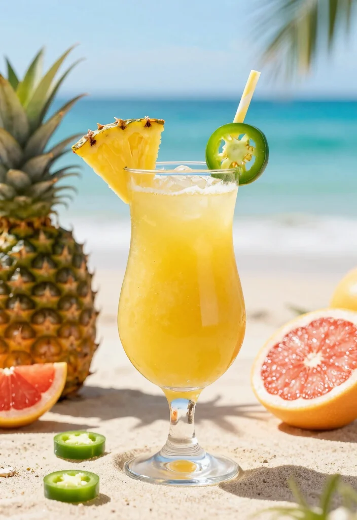 17 Spicy Paloma Cocktail Recipes with a Bold Kick - 3. Tropical Spicy Paloma 1